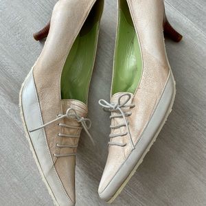 Peter Kent Leather Kitten heels